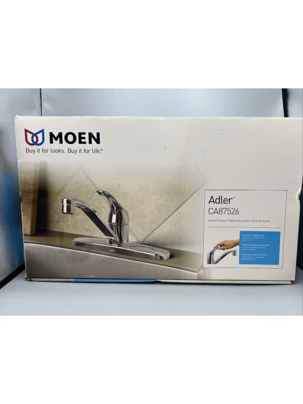 Moen Adler Series CA87526 Kitchen Faucet Tap Stainless Steel Chrome Finish